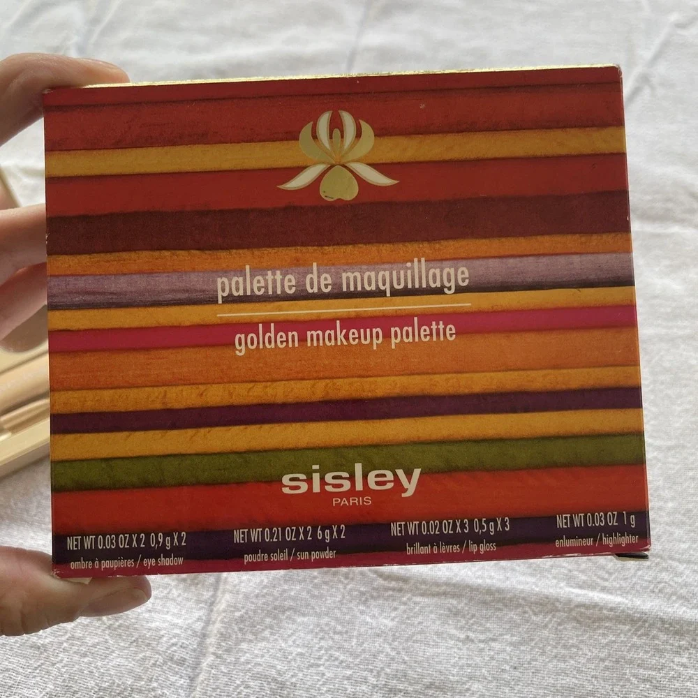 Sisley Ombré GOLDEN MAKEUP PALETTE Bronze Blush Eyeshadow Lip Highlighter Travel